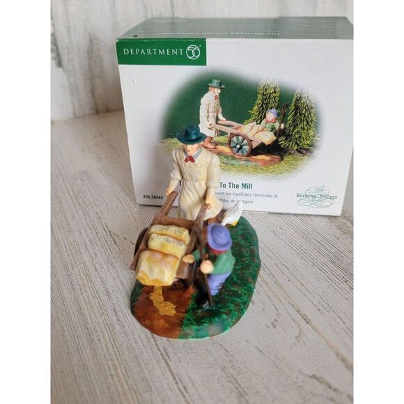 Dept 56 Taking Grain To The Mill Village 58545 accessory Xmas spring - Picture 3 of 6